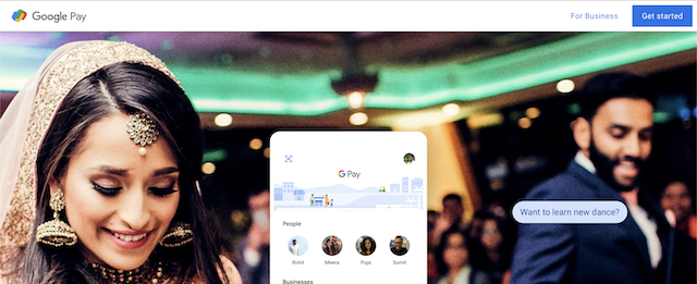 GooglePay homepage